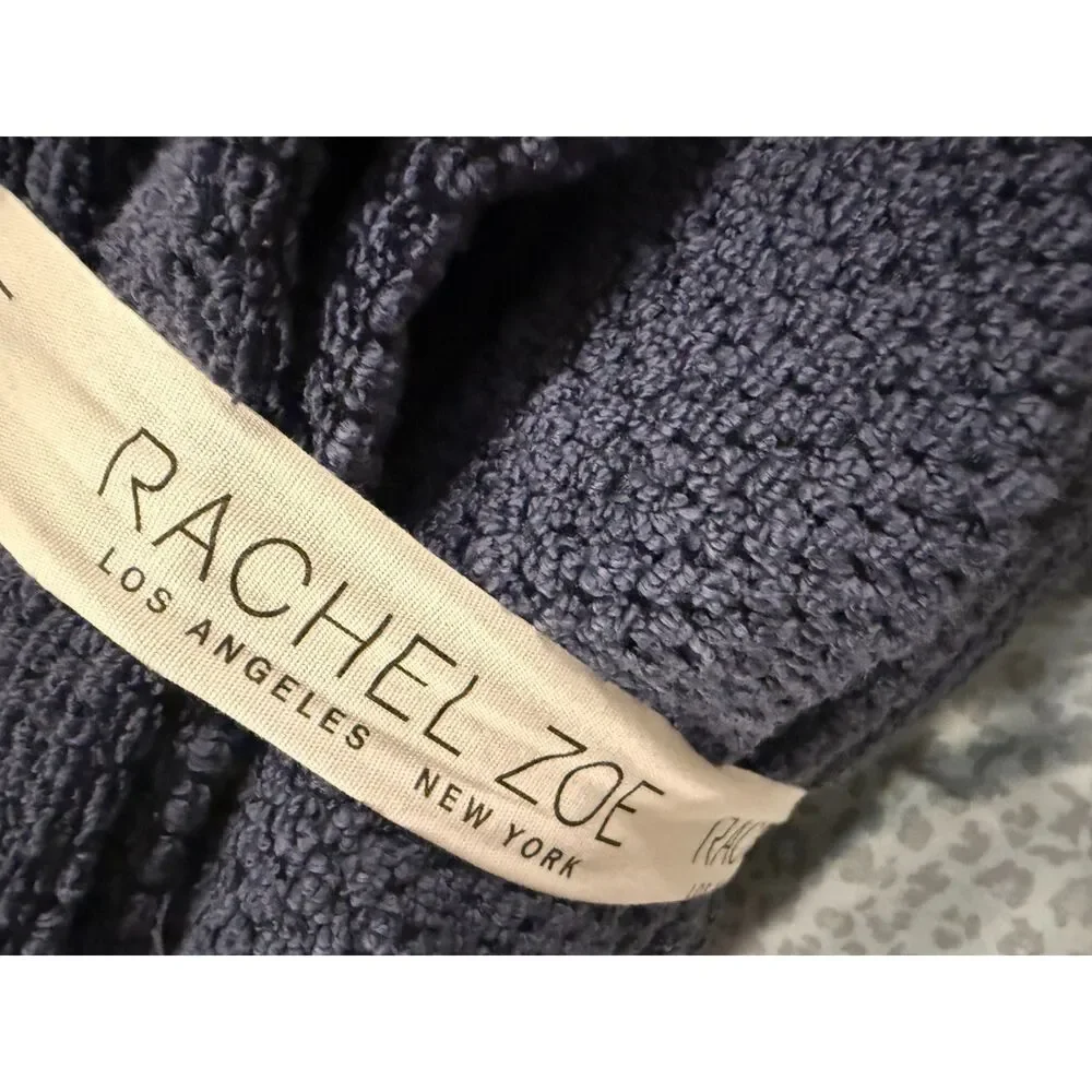 Rachel Zoe 6-Piece 100% Cotton Towel Set Neutral navy BLUE BNWT
